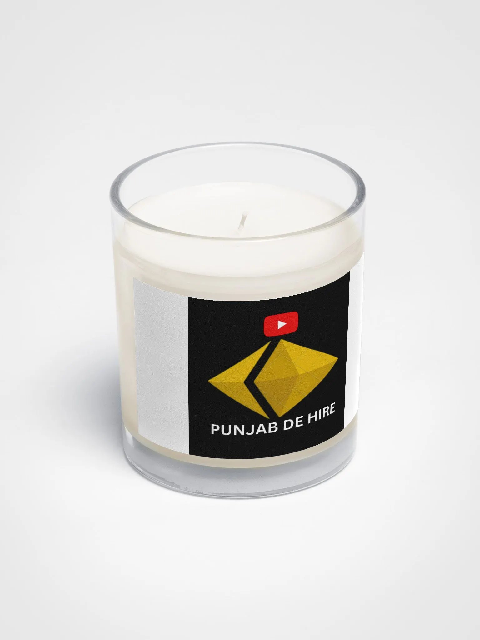 Soy Wax Candle In A Clear Glass Jar product image (2)