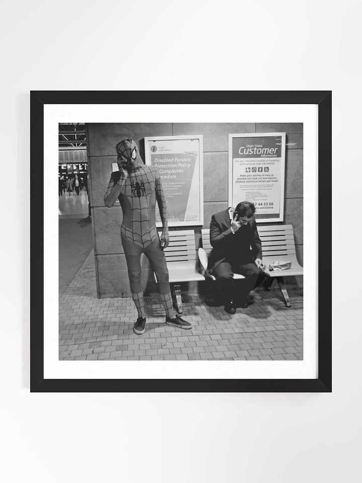 Framed Square Print Street Photograph Spiderman product image (1)
