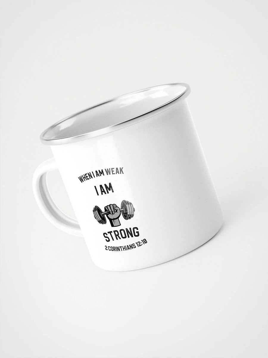 I Am Strong 12 oz. Enamel Camp Mug product image (1)