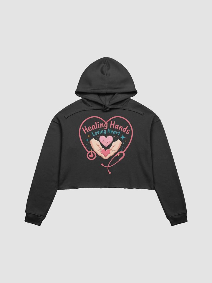 Healing Hands and Loving Heart Crop Hoodie product image (8)