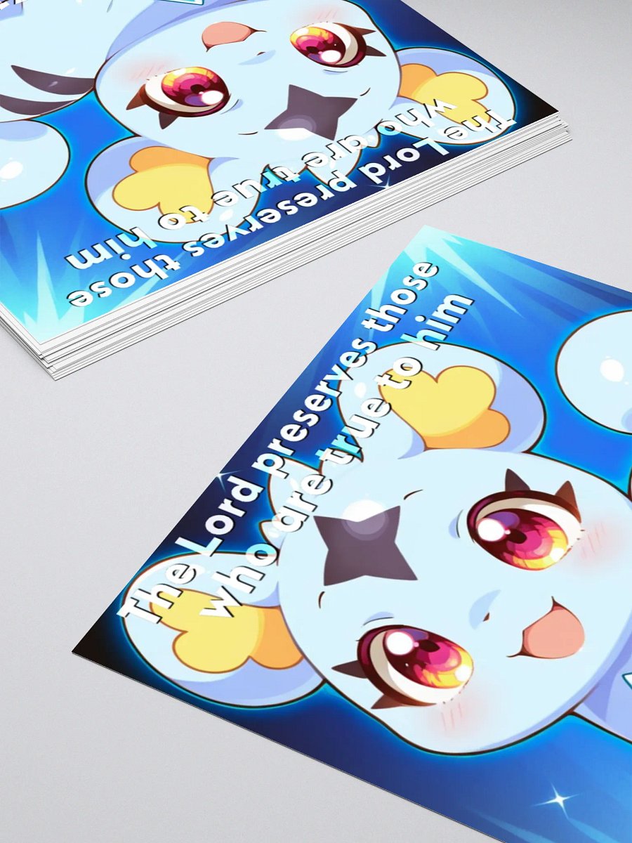 Bible Cuties Violet - The Lord preserves those who are true to him Sticker product image (8)