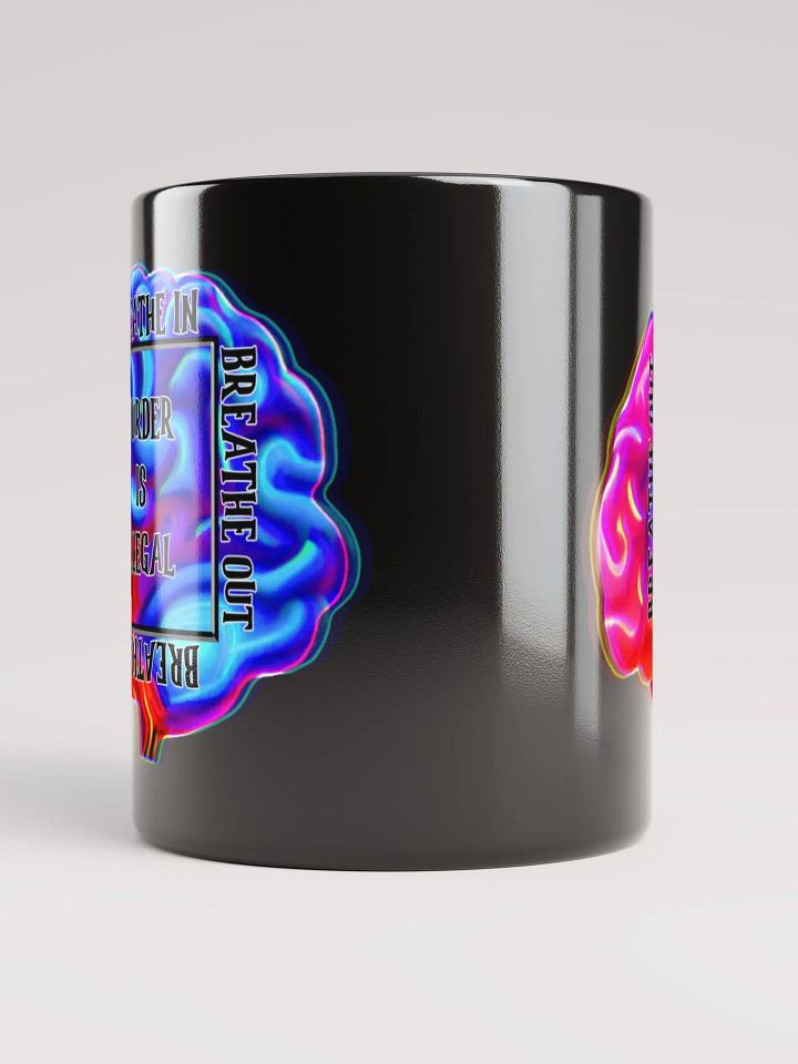 Breathe Black Glossy Mug product image (2)