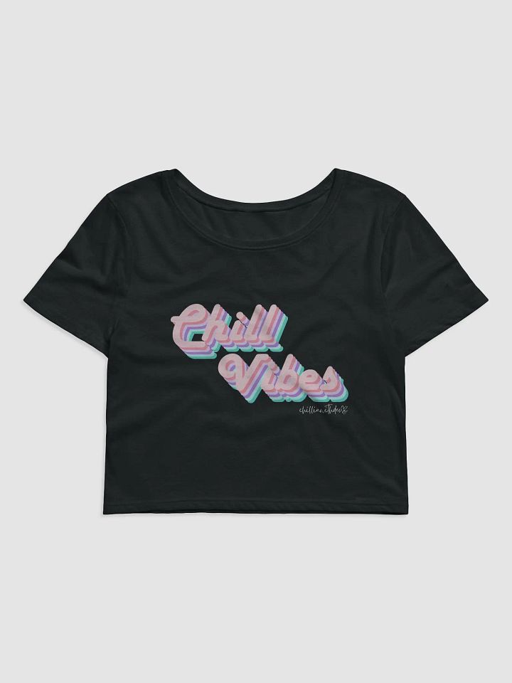 Retro Chill Vibes Cropped Tee (Dark) product image (1)