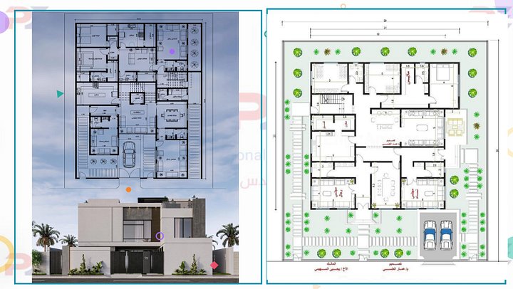 الدليل الشامل في تصميم الفلل 2000 مسقط فلل خليجية عصرية product image (2)