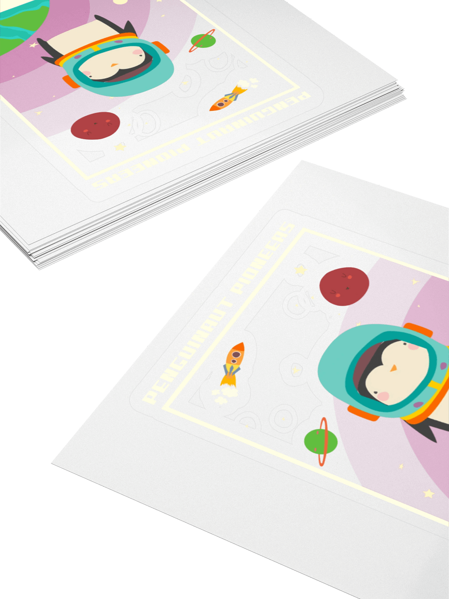 Space Penguin Kiss Cut Stickers product image (4)