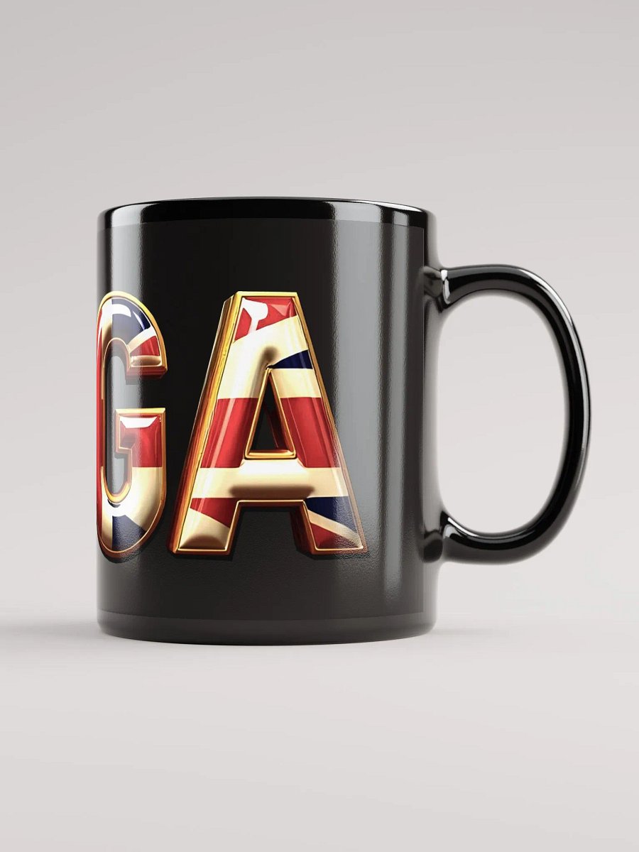 MEGA Union Jack Black Glossy Mug product image (1)