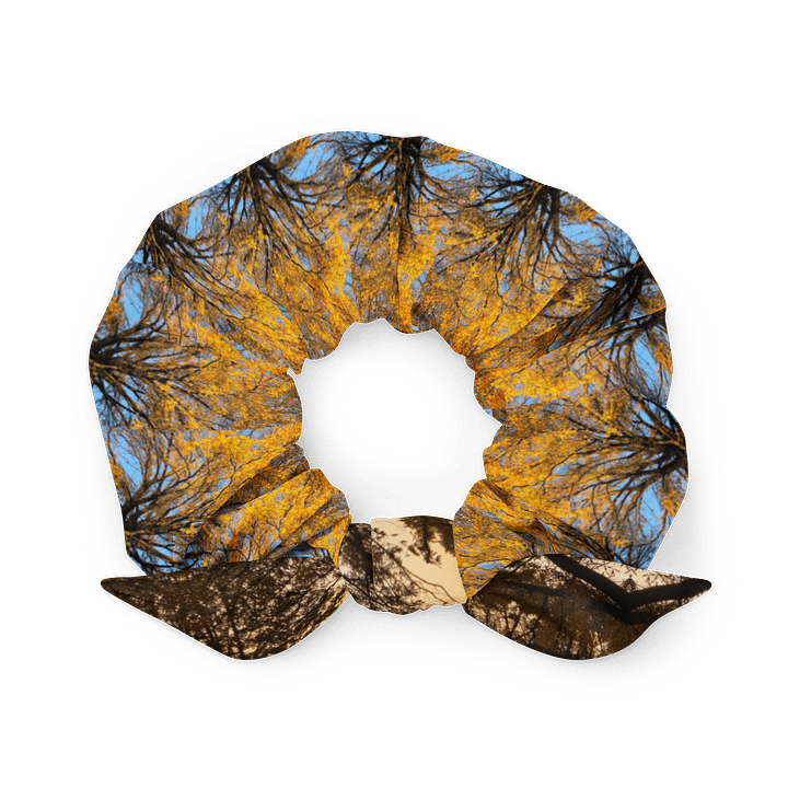 Golden Leaves All-Over Scrunchie product image (1)