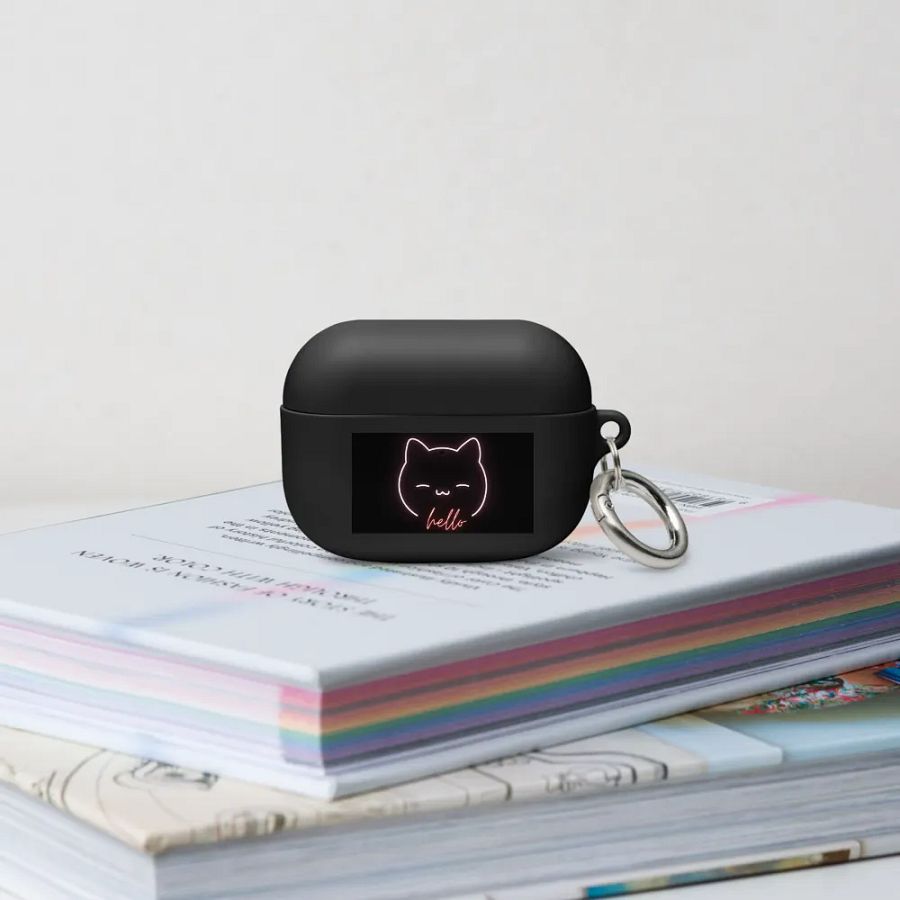Neon Kitty Greetings AirPods Case product image (19)