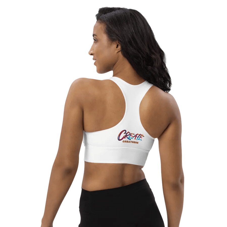 Energize Born to Dance Her Silhouette Padded Workout Sports Bra product image (6)