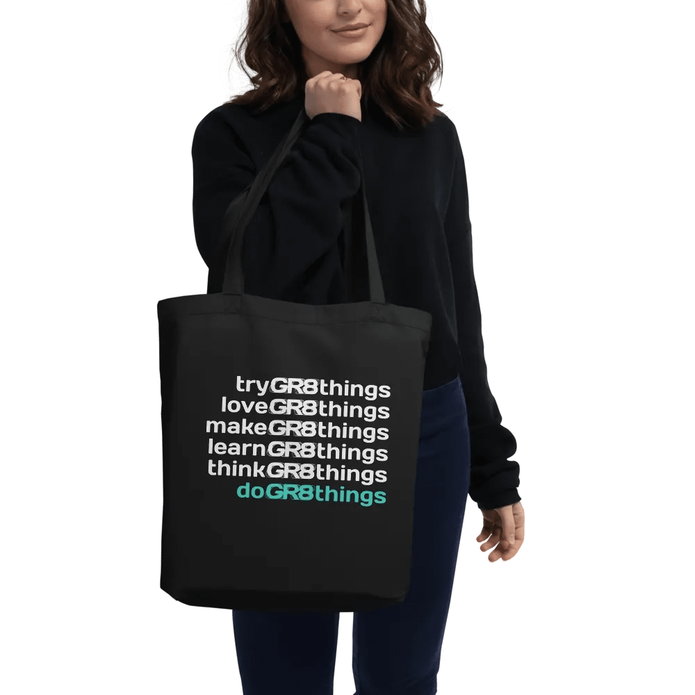 "doGR8things" Organic Tote Bag product image (4)