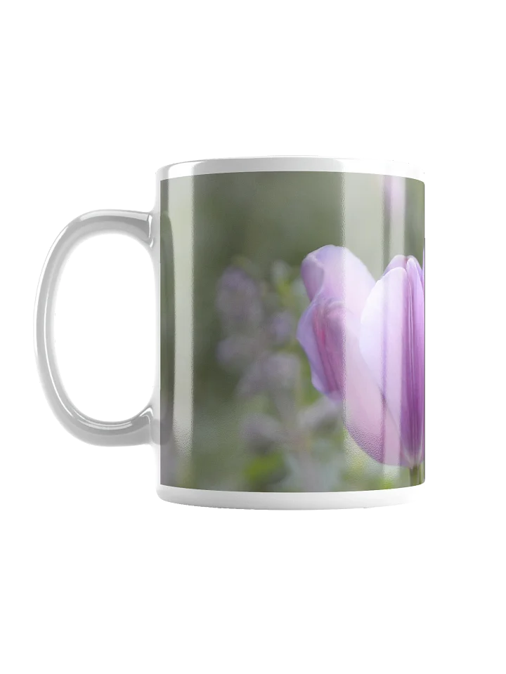 Keramiktasse weiß - Violette Tulpe product image (1)