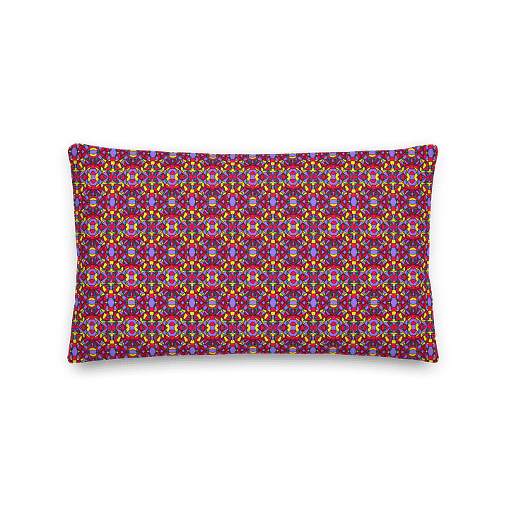 Retro Circus Ticket – Decorative Throw Pillow product image (1)