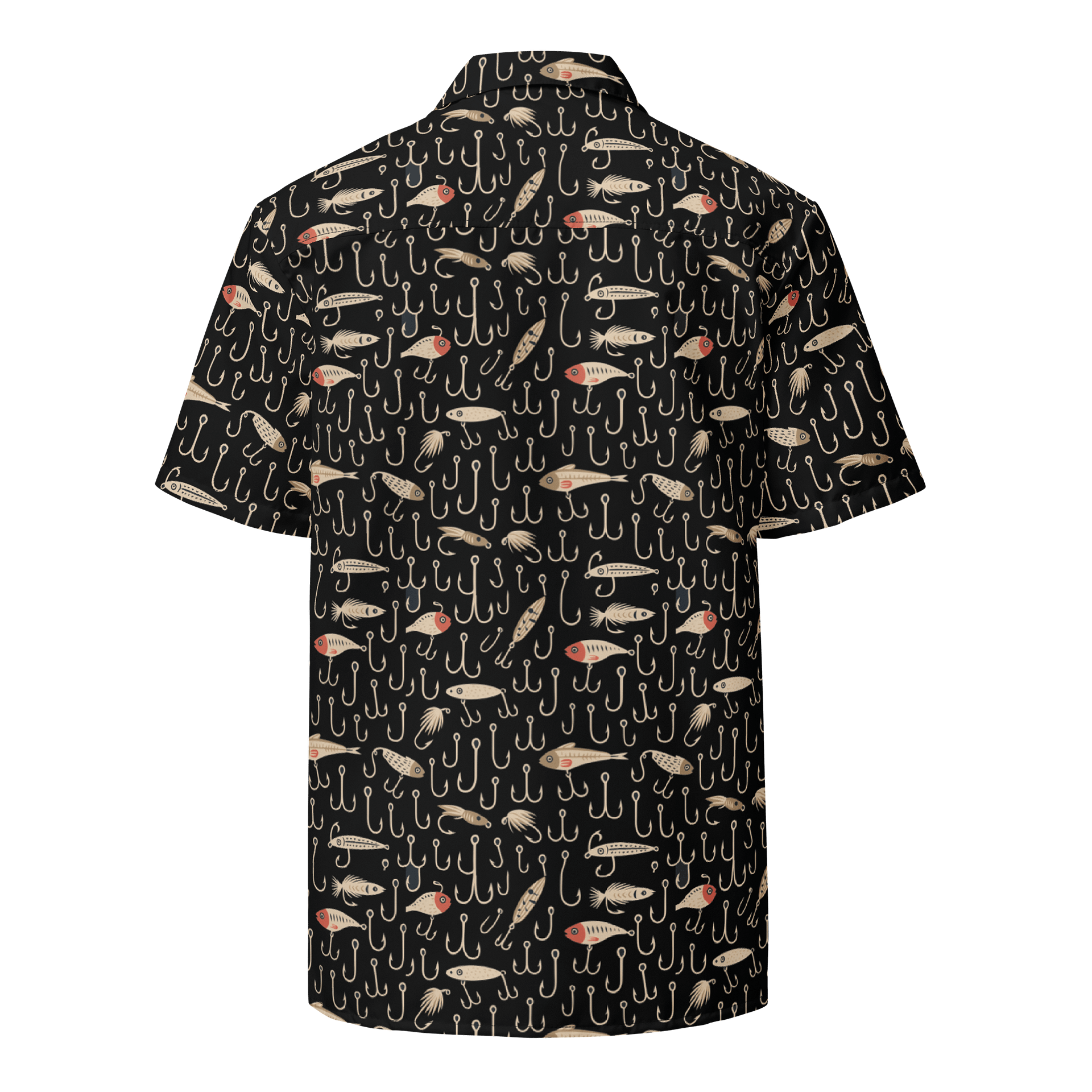 Wild Camo Fish Short Sleeve Button-Up Hawaiian Shirt product image (2)