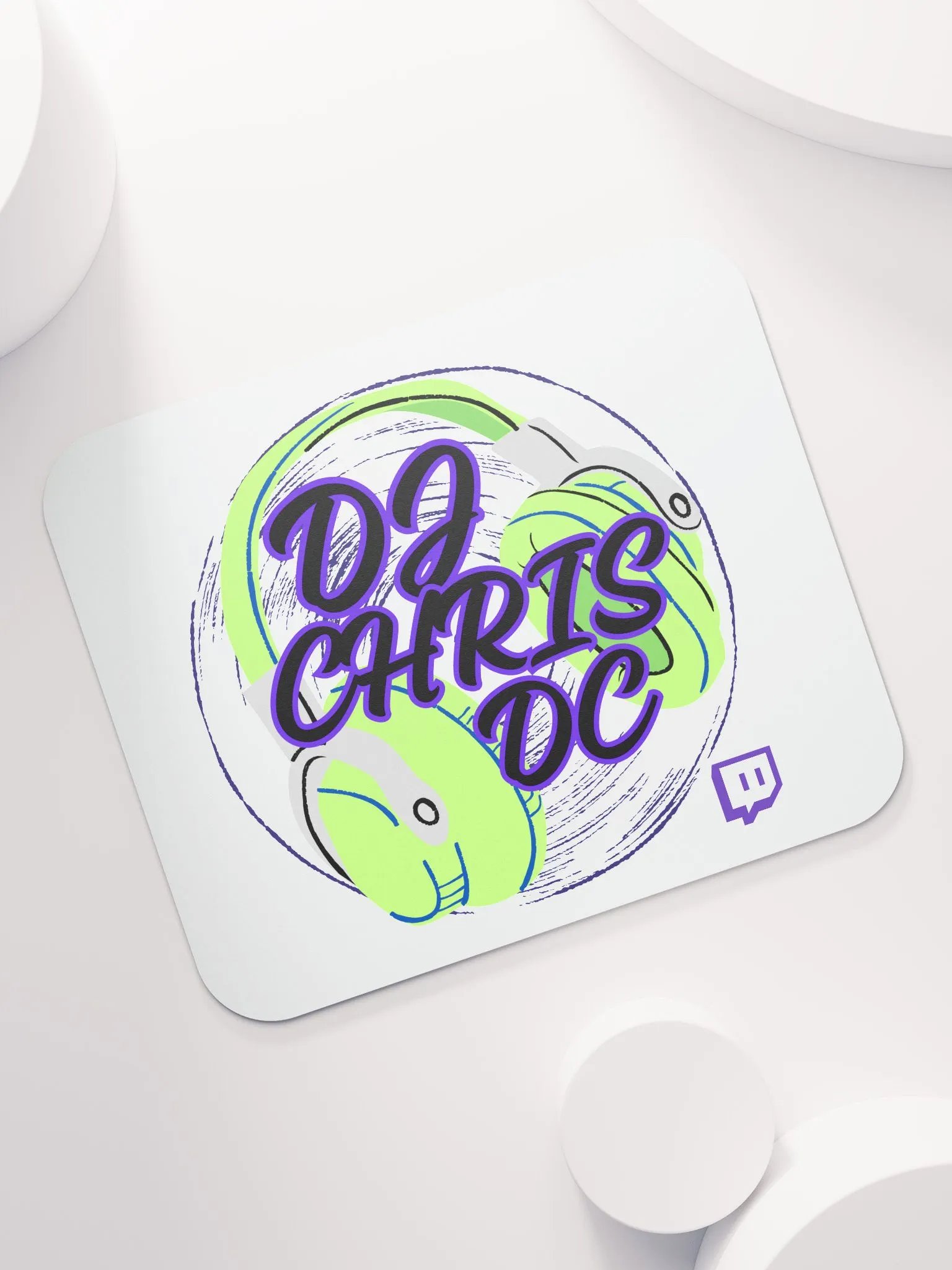 Mouse Pad With Lime Green Graphic product image (7)