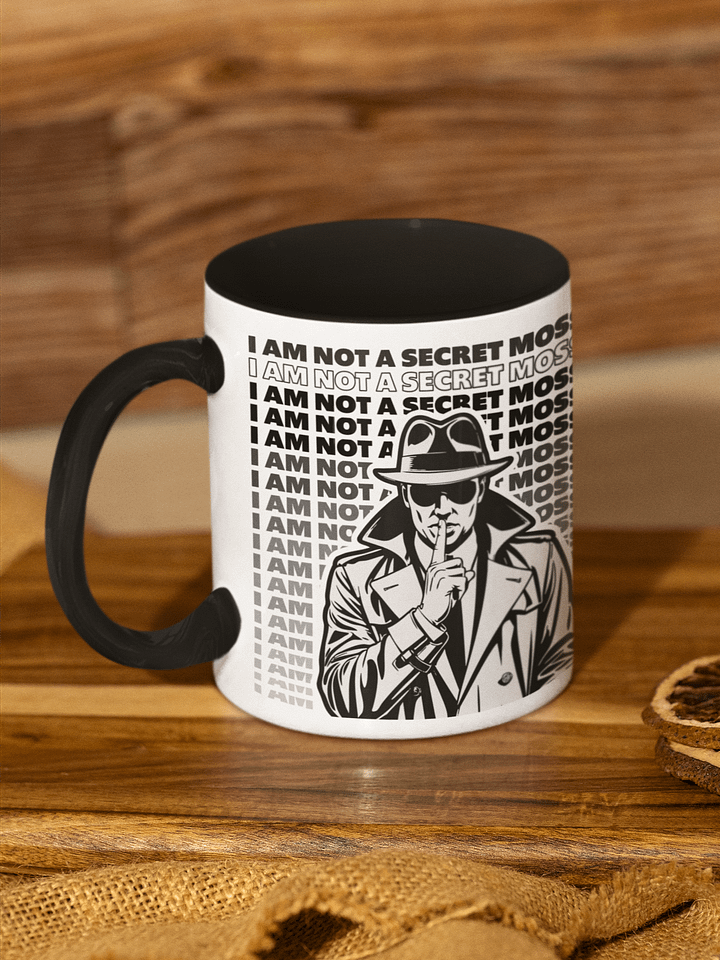 Secret Mossad Man Duo-Color Mug product image (1)
