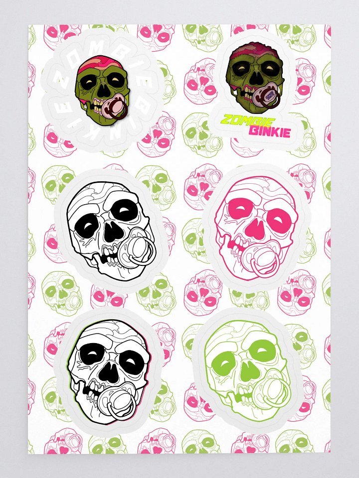 Zombie Binkie Sticker Sheet product image (1)