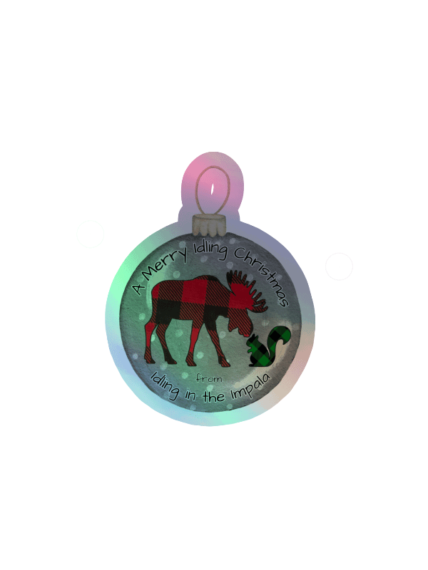 A Merry Idling Christmas Holo Sticker - IITI product image (1)