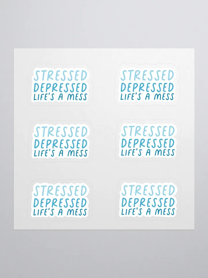Stressed & Depressed Stricker (MEDIUM Sheet) product image (1)