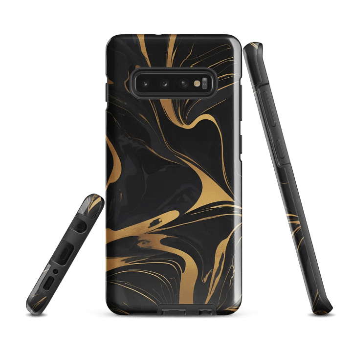 Tough Case for Samsung – Liquid Gold on Onyx product image (1)