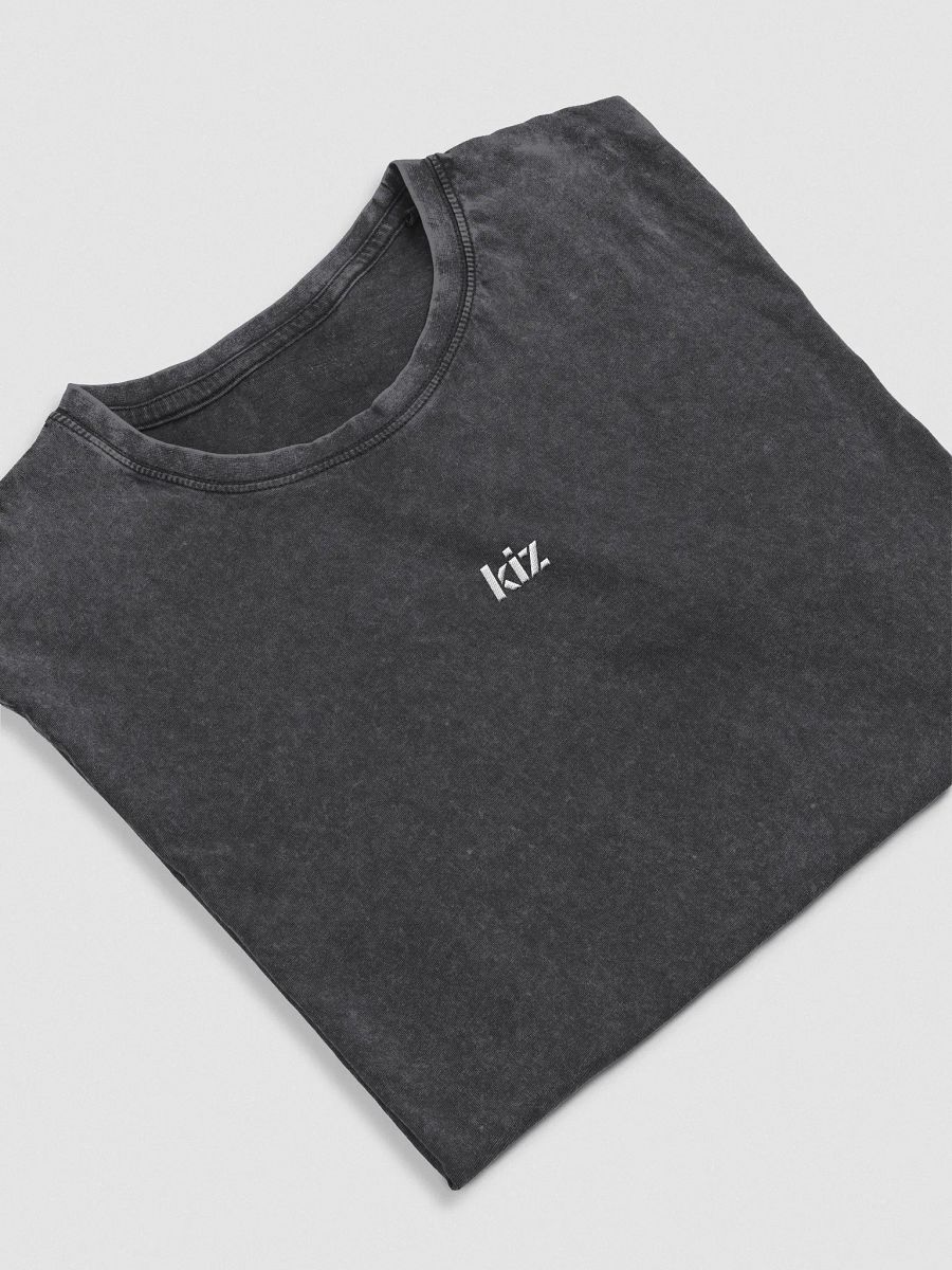 KIZ - EMBROIDERY - DENIM TEE - BLACK product image (1)