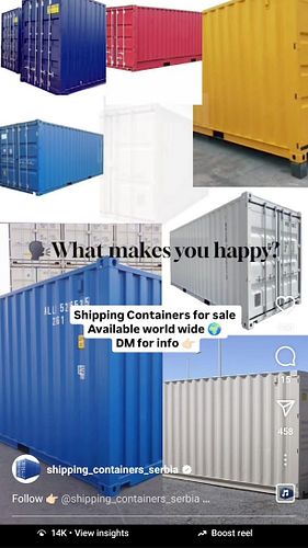 Follow 👉🏻 @shipping_containers_serbia 

If you are looking to get shipping containers worldwide check the bio or write in DM 👉🏻