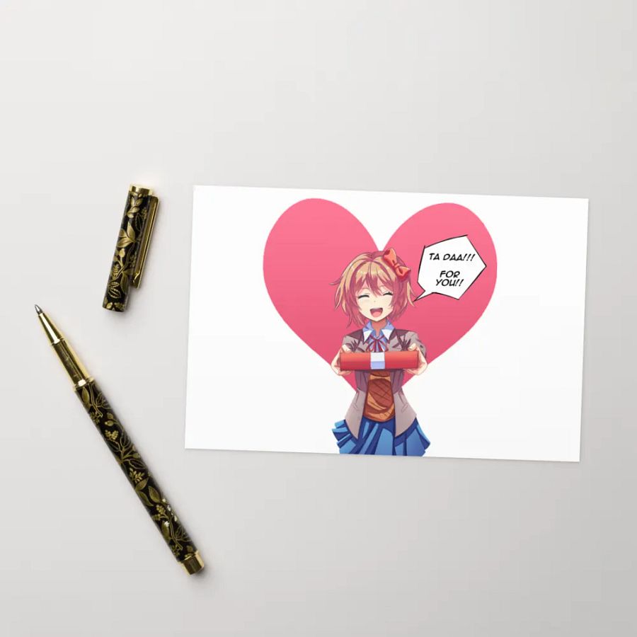 DDLC Valentine day card Sayori product image (8)