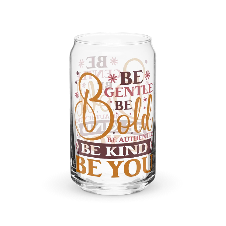 Be Bold Motivation Can-Shaped Glass product image (1)