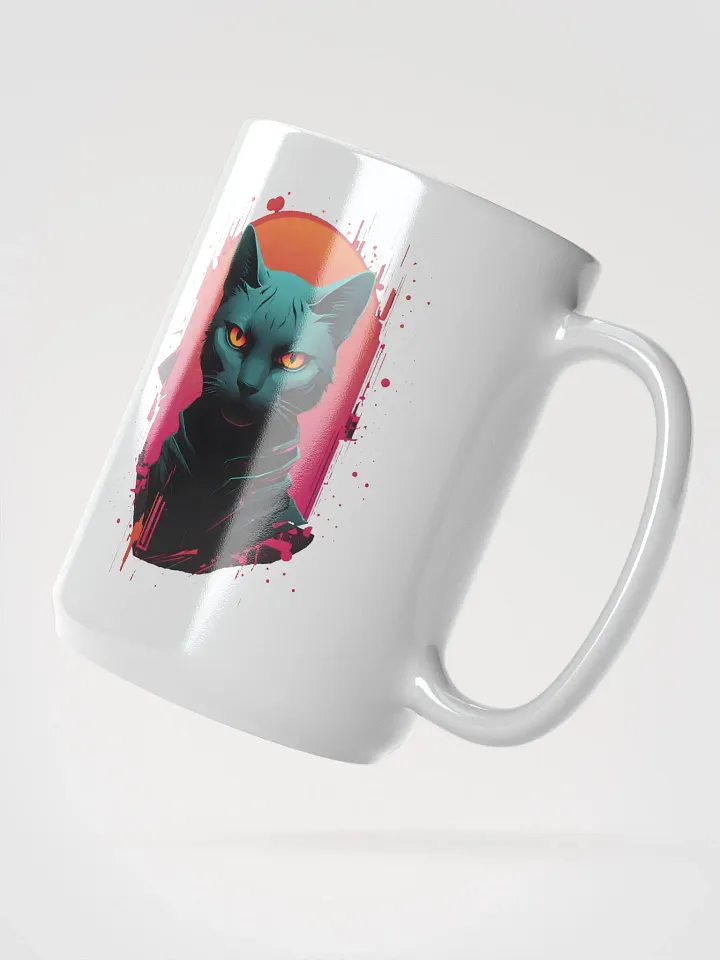 Neon Feline Elegance Mug product image (2)