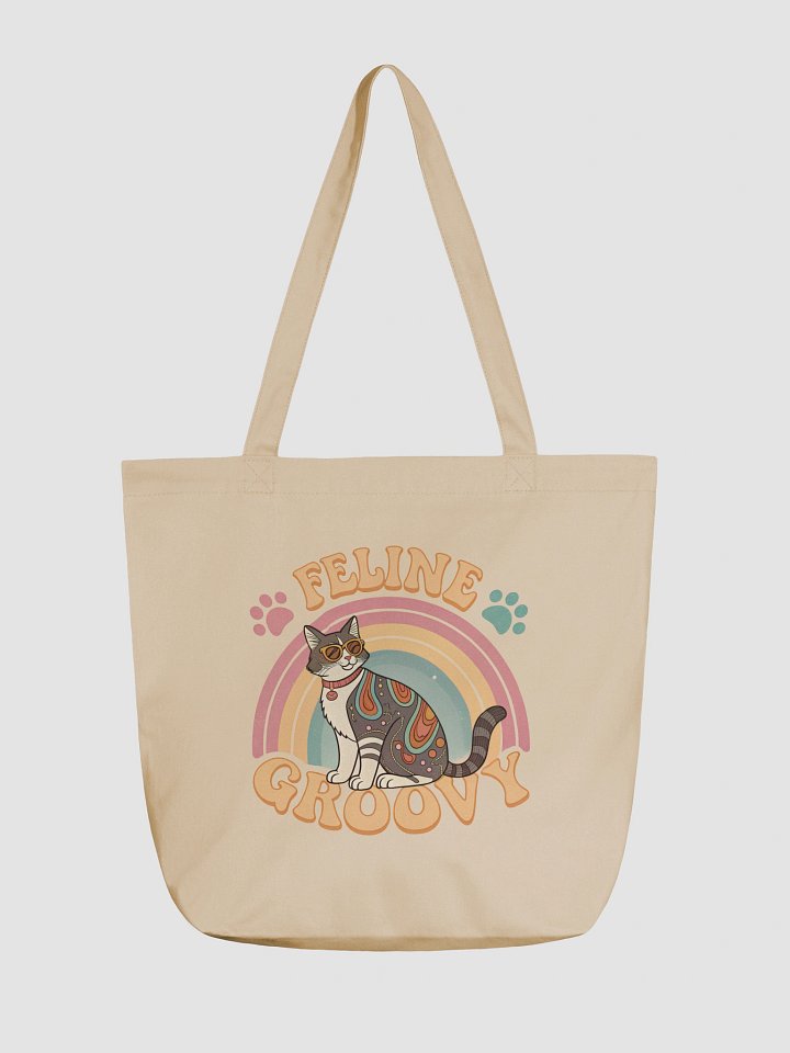 Feline Groovy Eco-Friendly Tote Bag product image (1)