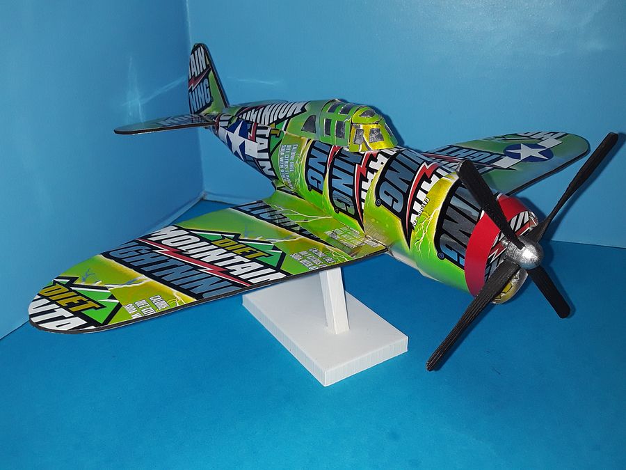 Soda Can P-47 Thunderbolt Plans product image (1)