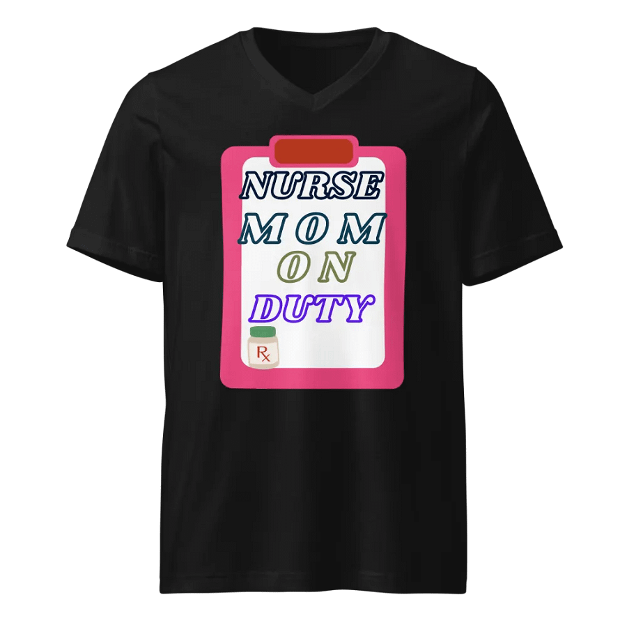 Nurse Mom On Duty V-Neck Tee product image (1)