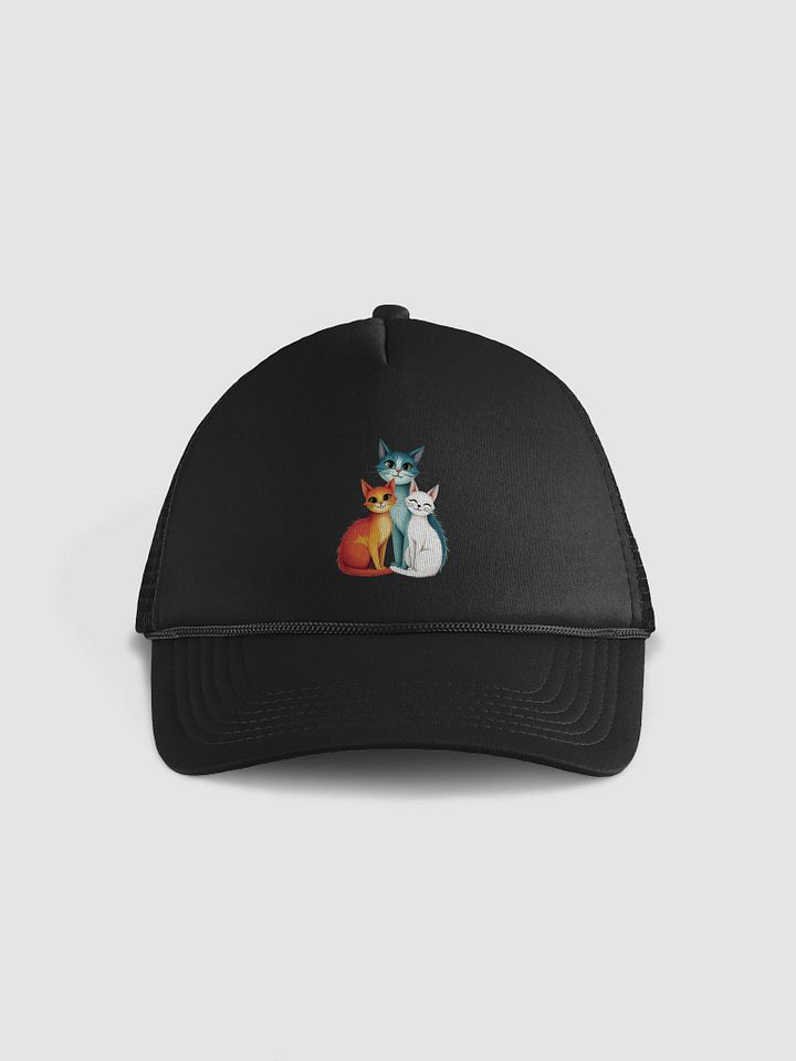 Triangular Harmony Cat Valucap Foam Trucker Hat product image (1)