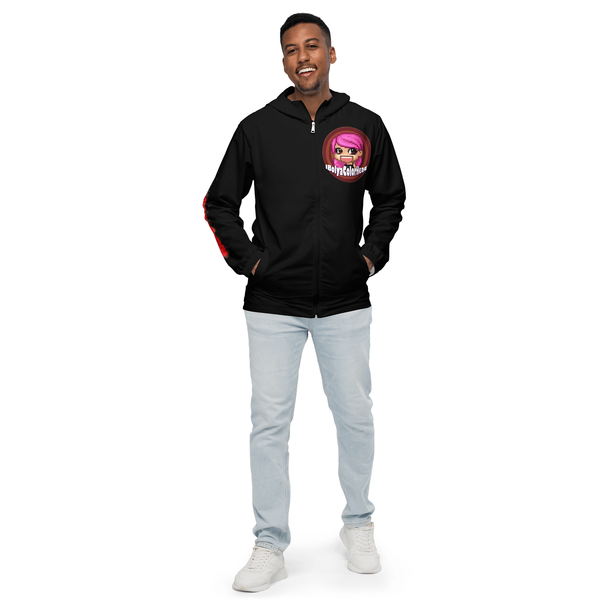 IbolyaColorHead Logo Windbreaker Jacket Unisex product image (1)