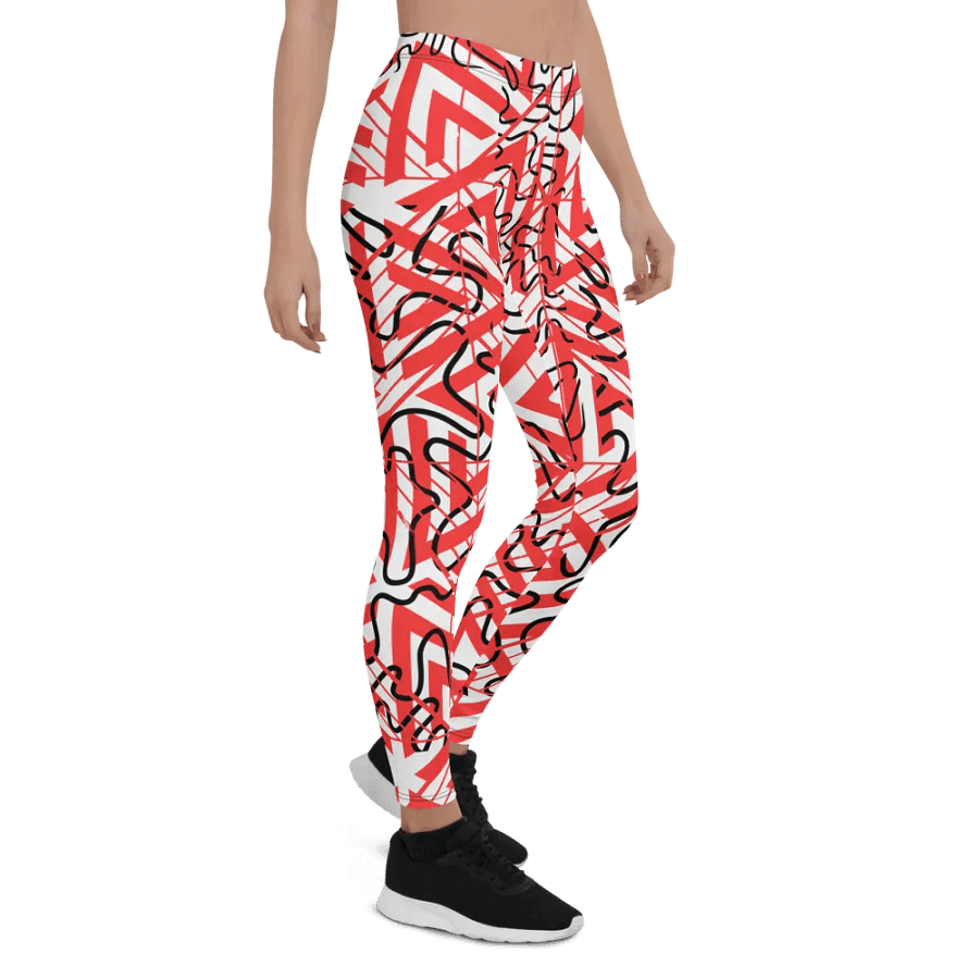 JoBeths' Red Adult Web 🕸 designed Leggings 👖 product image (9)
