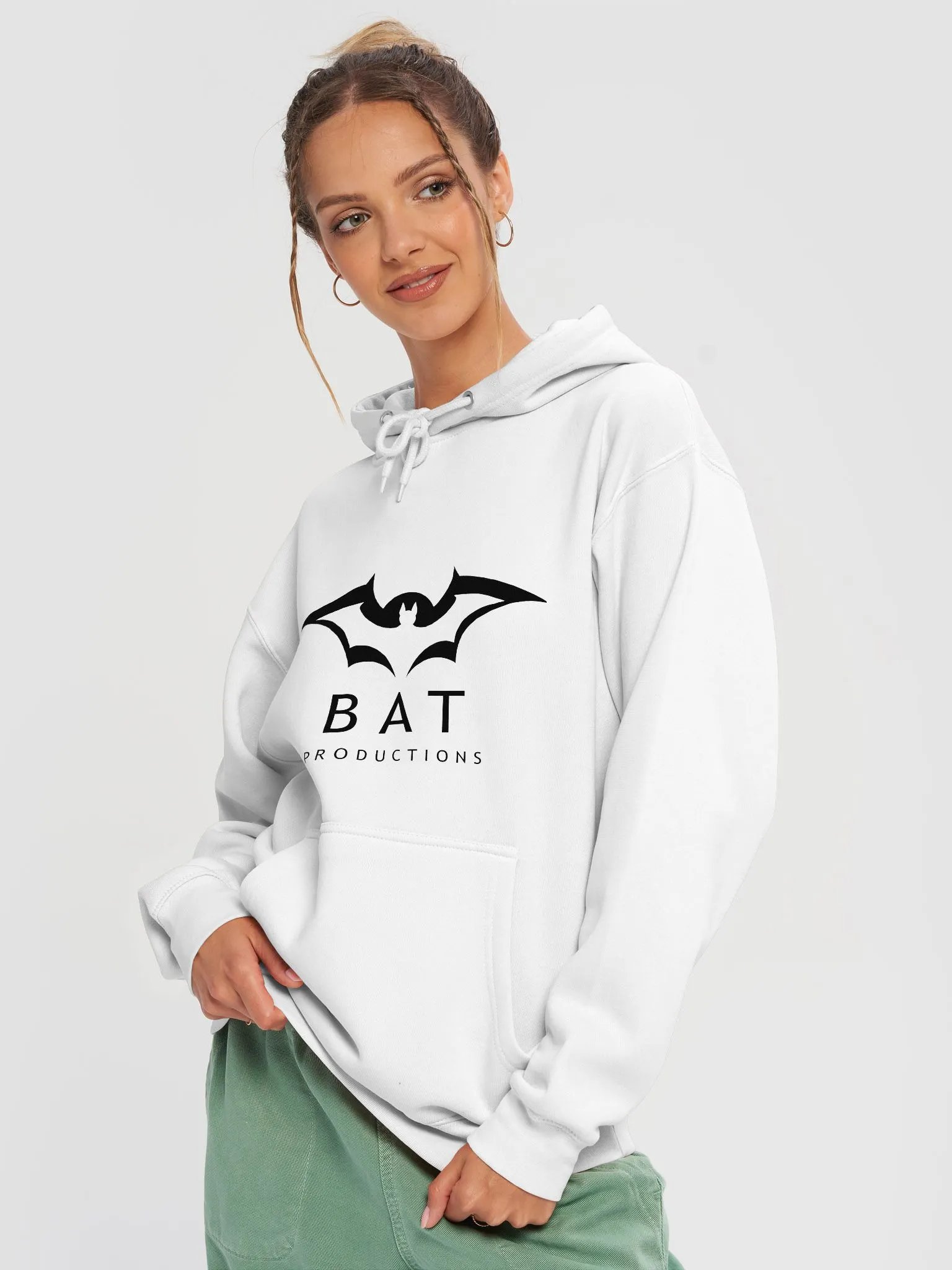 BAT Productions NEW Logo Hoodie (White) product image (4)