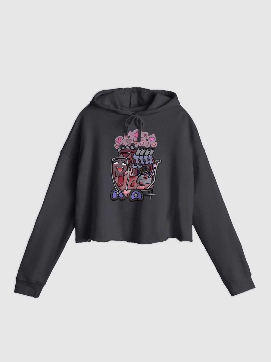 GENUSSY Womens Crop Top Printed Hoodie product image (1)
