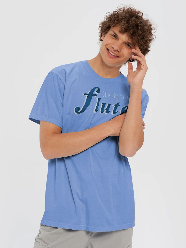 Contrabass Flute Script T-Shirt - (Forte Symbol) - Unisex product image (2)