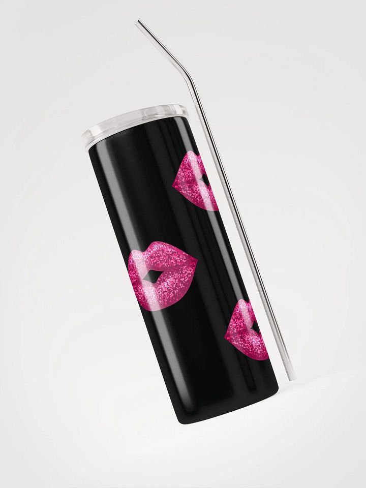 Sparkling Pink Lips Stainless Steel Tumbler product image (1)