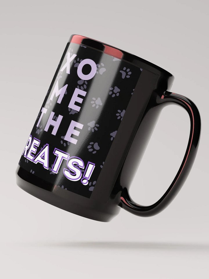 "Xo Me the Treats!" 15oz Mug - Black product image (2)