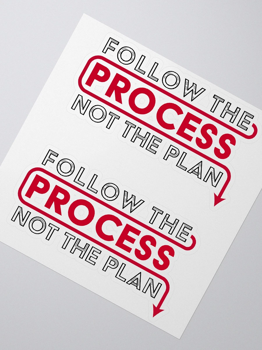 Follow The Process (Die-Cut Sticker) product image (2)