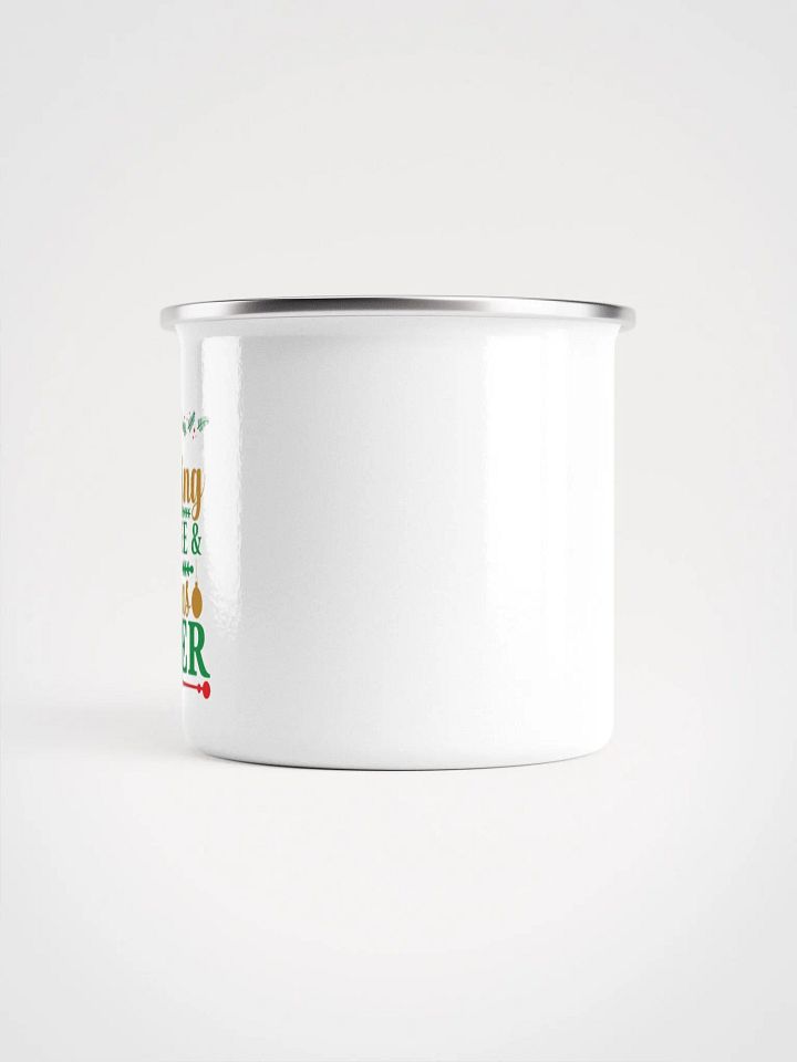 Christmas Cheer Enamel Mug - Right Handed product image (2)