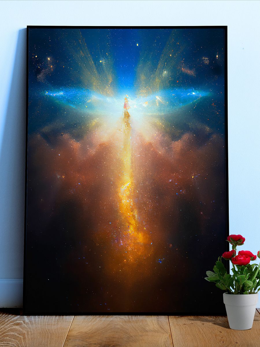 Heaven's Gate #1.4 — vibrant space poster, ethereal yoga print, abstract art, spiritual wall decor, aura poster, astrology poster, astronomy poster product image (1)
