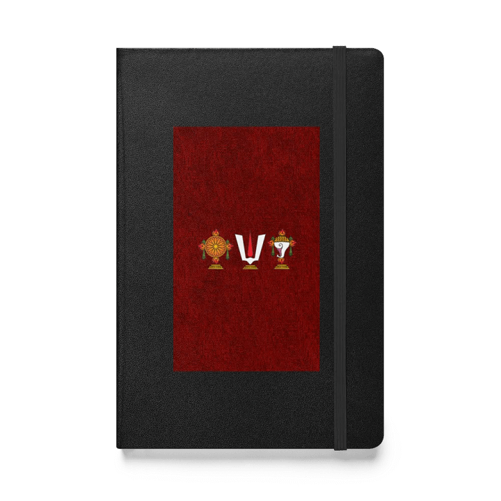 Hardcover Bound Notebook | JournalBook® Customised with Shankh Chakra Tilak product image (1)