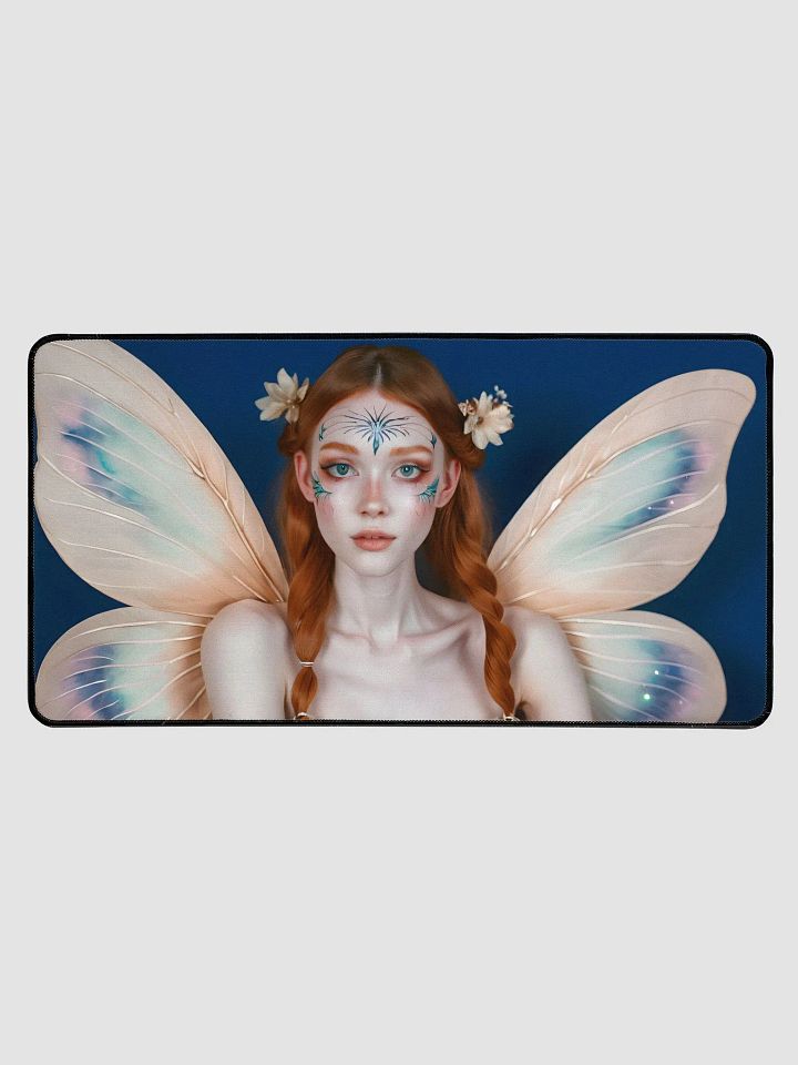 Desk Mat (31.5x15.5 inches) - Fairy on Blue Background product image (1)