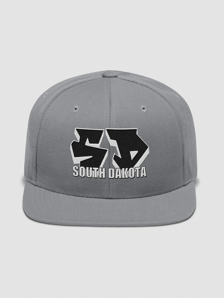 SOUTH DAKOTA, SD, Graffiti, Yupoong Wool Blend Snapback Hat product image (1)