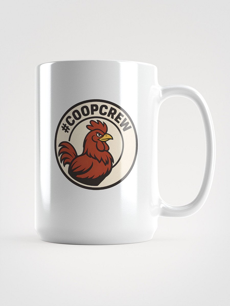 Confident Rooster White Glossy Mug product image (1)