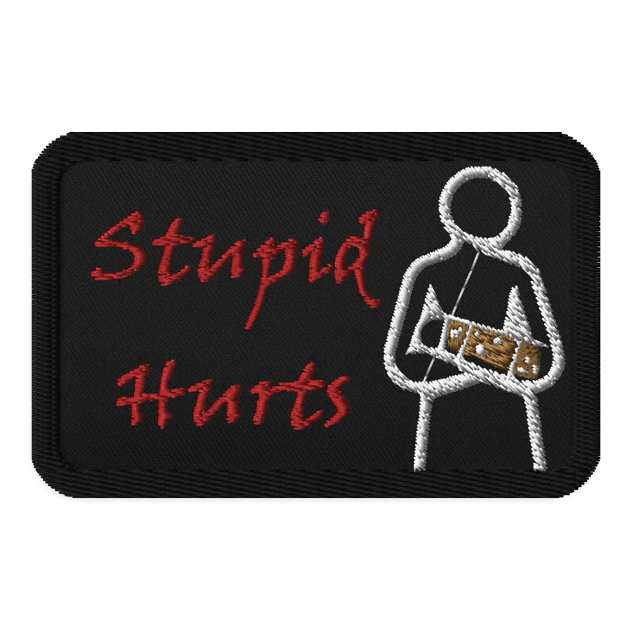 Stupid Hurts Embroidered Patch product image (1)