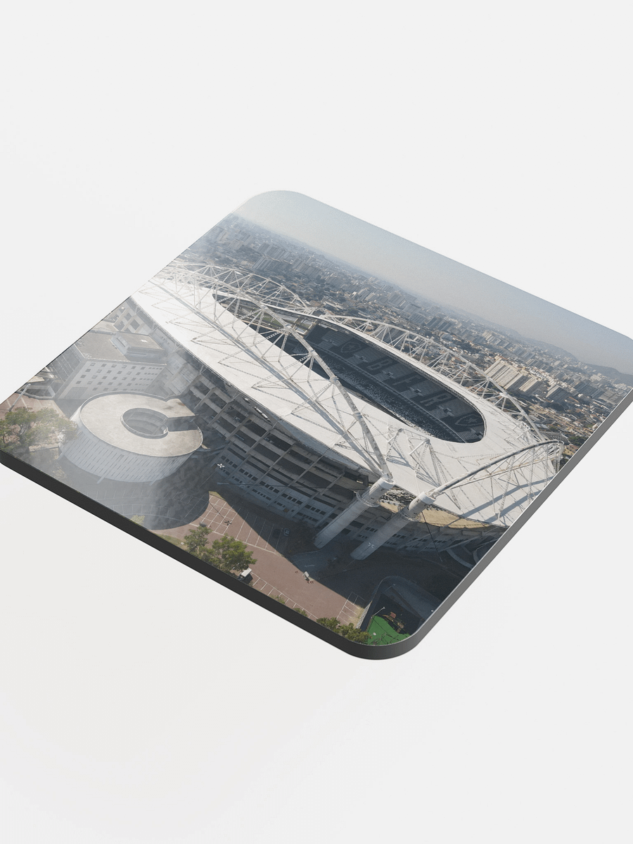 Nilton Santos Stadium – Glossy Cork Coaster /Porta-Copo de Cortiça (EN/BR) product image (4)