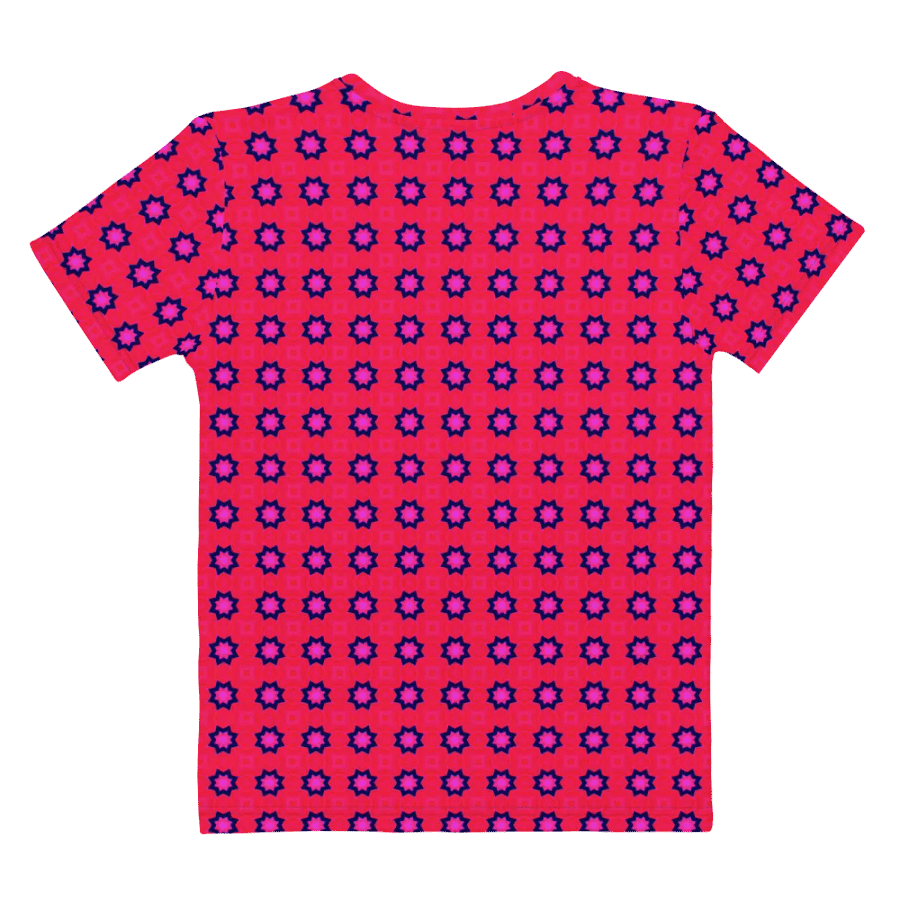 Abstract Red Ladies T Shirt product image (5)