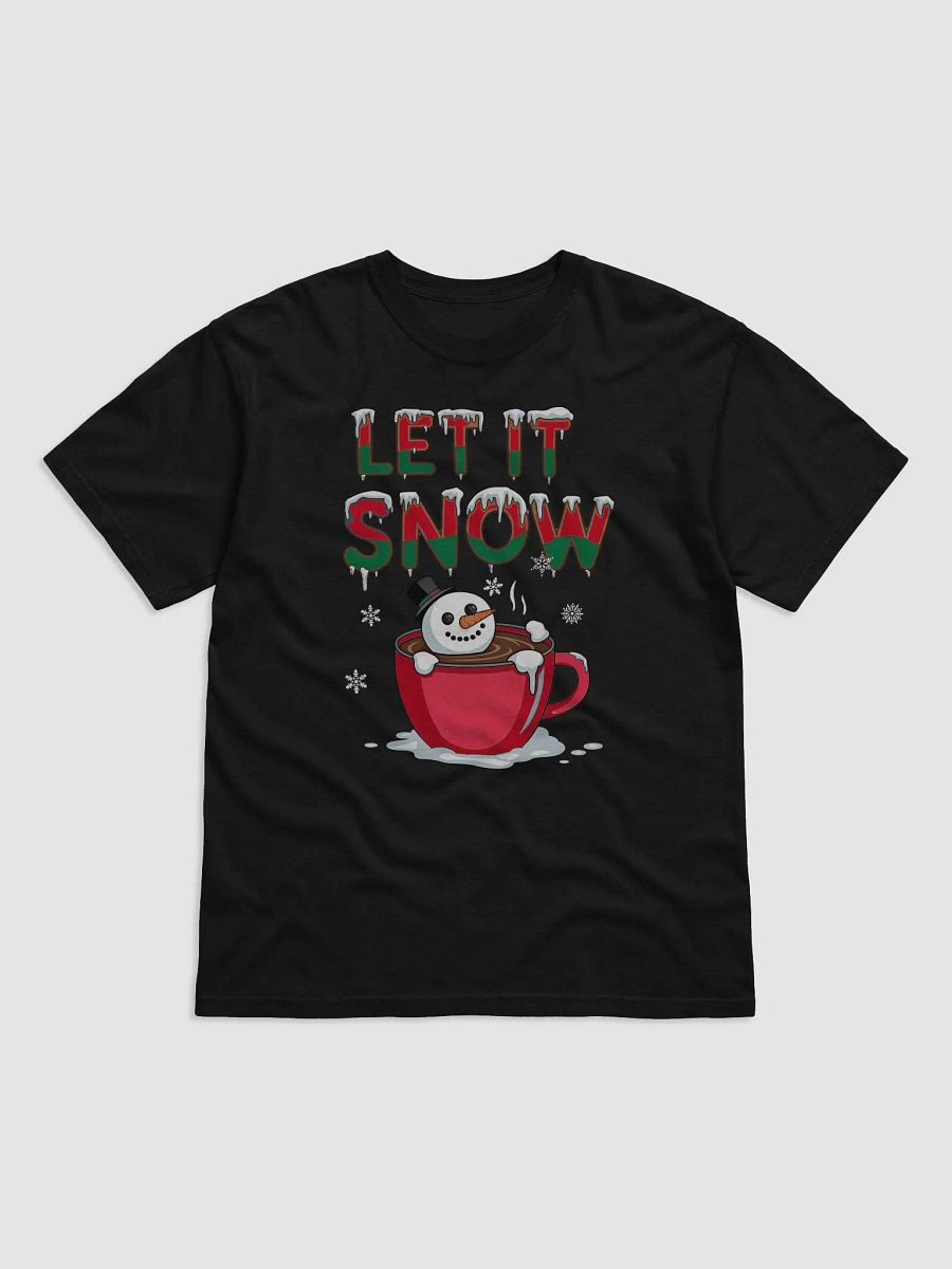 Let It Snow Snowman Christmas Unisex T-shirt for men and women Comfort Colors product image (6)